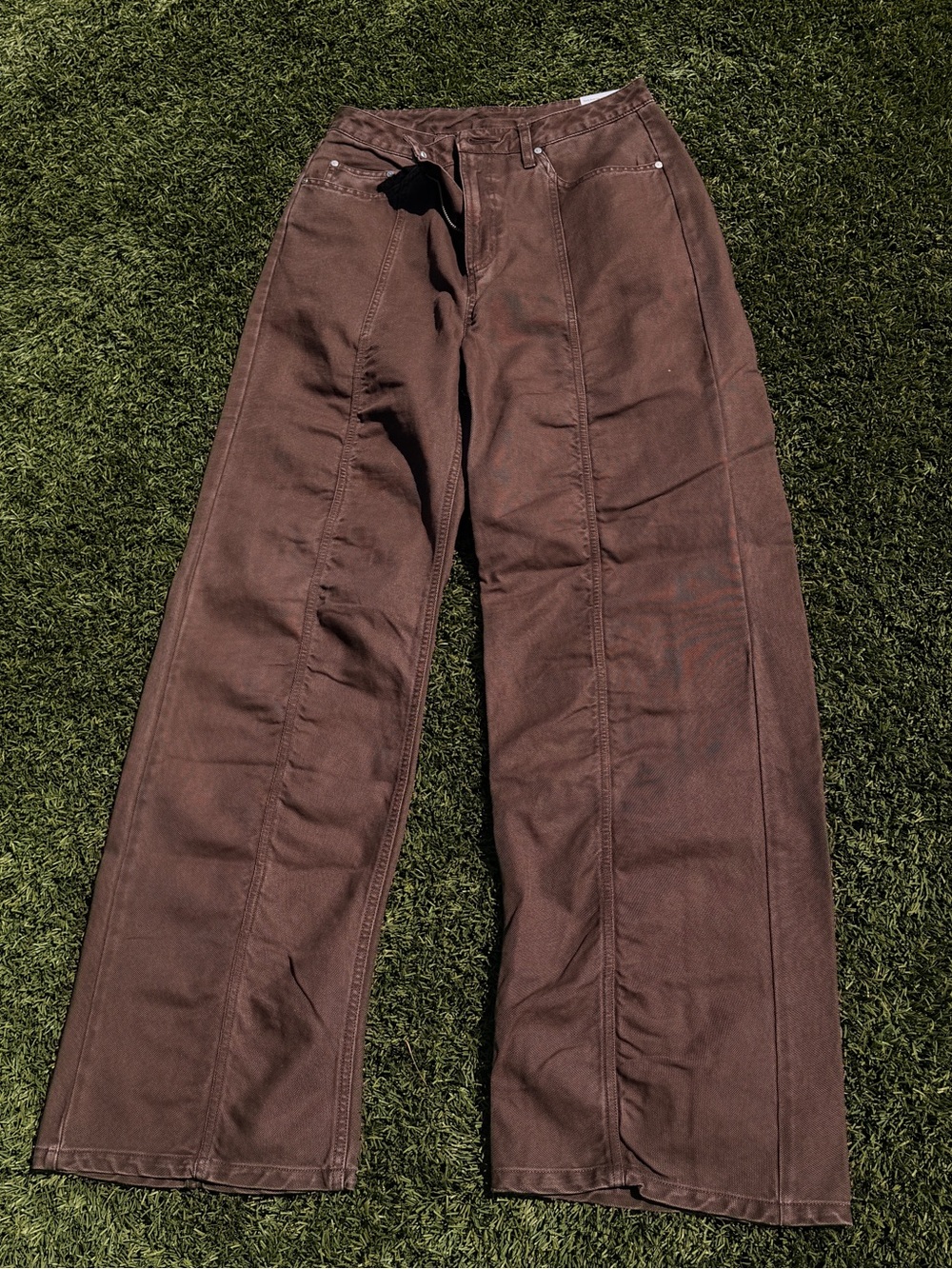 Jordan x Travis Scott Brown Wide-Leg Pants